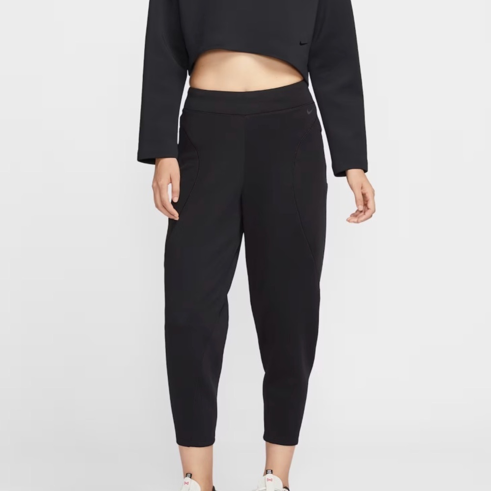 Nike Universa Dri-FIT 7/8 Pants Small Mid Rise Loose Fit Black Athleisure